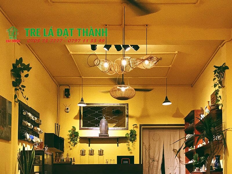 Đèn Tăm Cá Thả Trần Mây Tre - DMT057